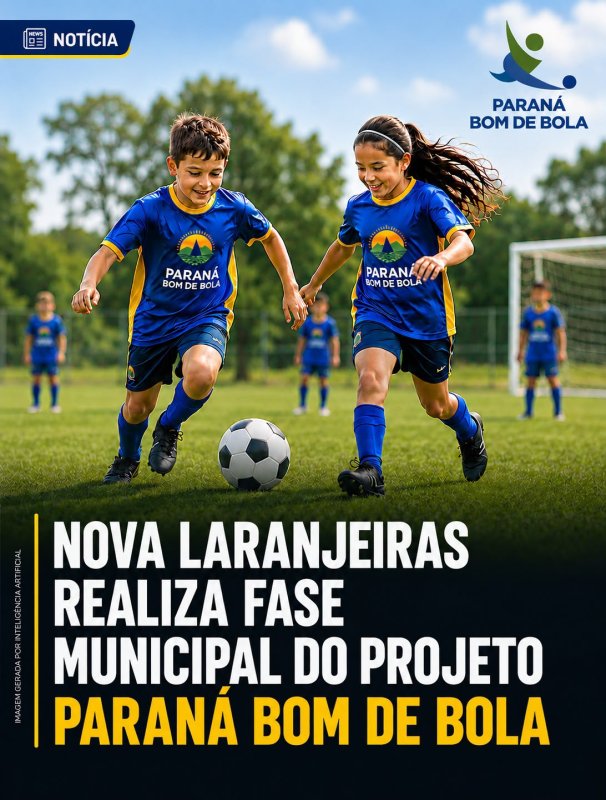 Fase municipal do Projeto Bom de Bola reúne mais de 300 atletas em Nova Laranjeiras